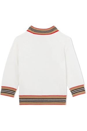 White wool cardigan BURBERRY KIDS | 8054225A1452